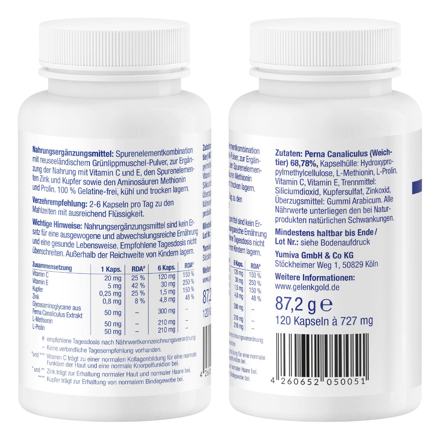 GelenkGold® Grünlippmuschel-Kapseln